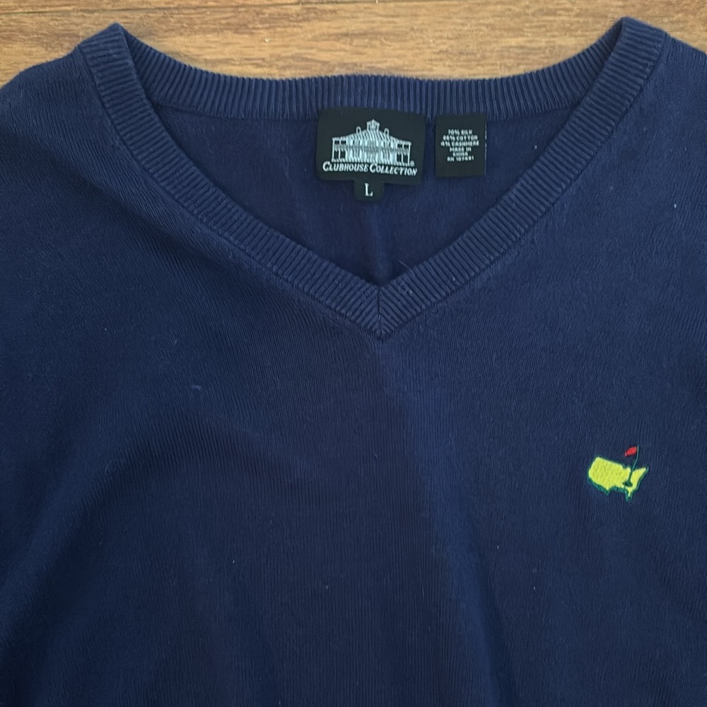 Masters Clubhouse Collection V Neck Sweater L